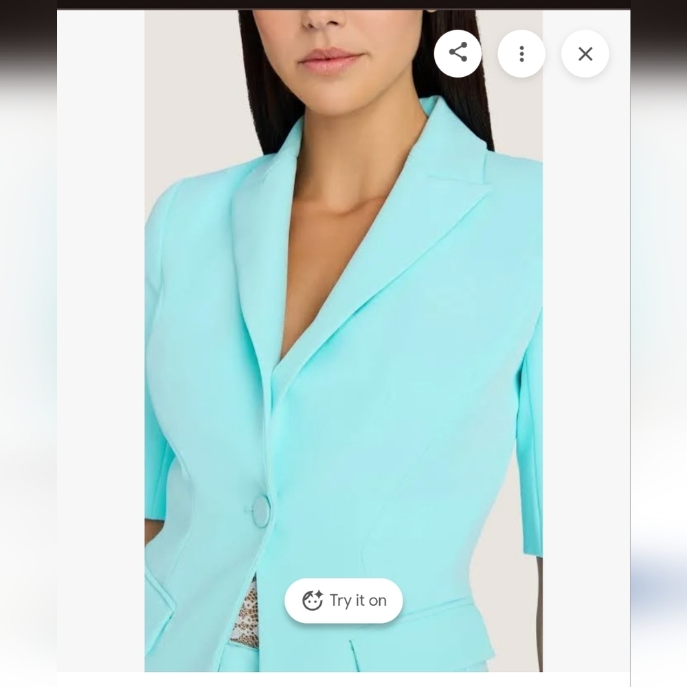 Generation Love Melbourne Crepe Aqua  Blazer  Rare Size XXL - Picture 4 of 10